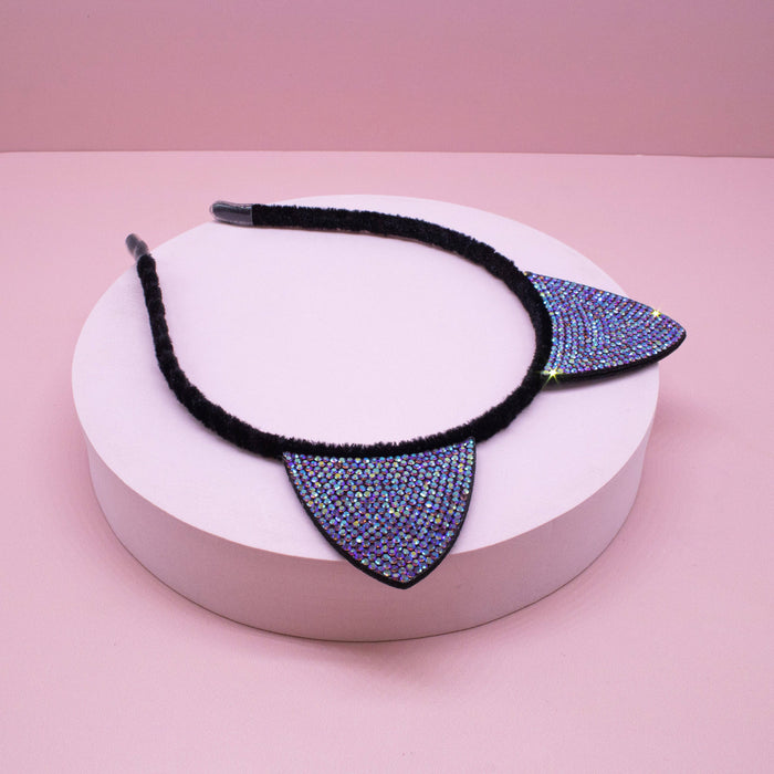 Cat Ears Dual Sided Rhinestone Headband