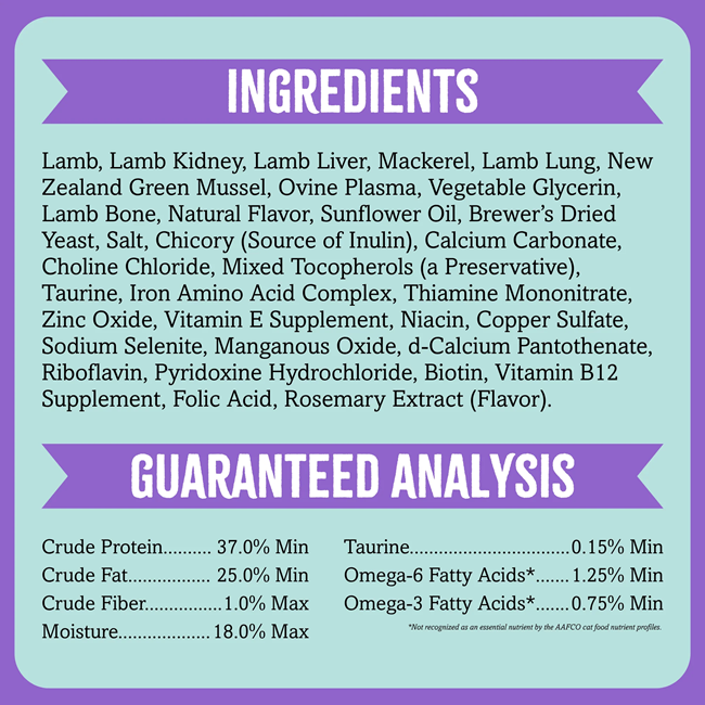 RawTernative Air-Dried Cat Food, Lamb & Mackerel Recipe 5 oz