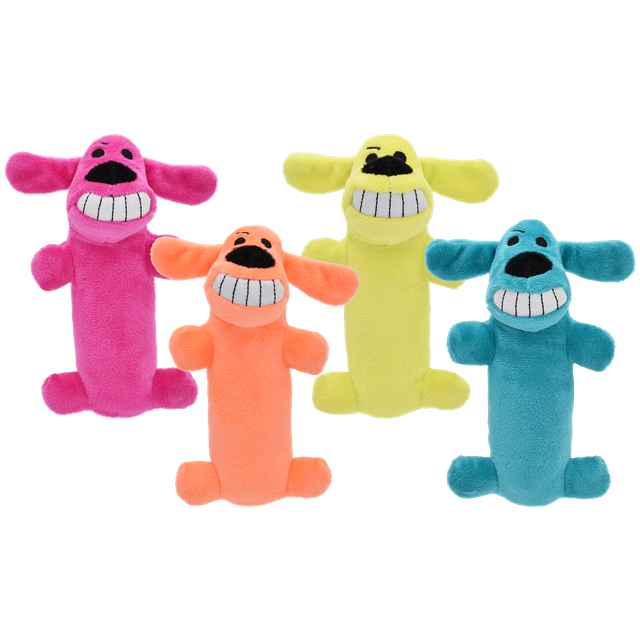 Loofa Dog Pet Toy- Small, Assorted Colors