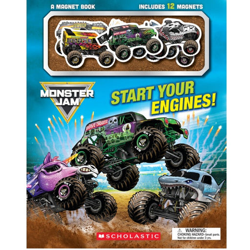 Monster Jam: Start Your Engines! Activity Book with Magnets