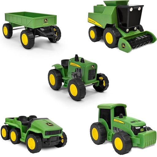 John Deere 5-Pack Micro Farm Vehicles – Moving Parts and Rolling Wheels