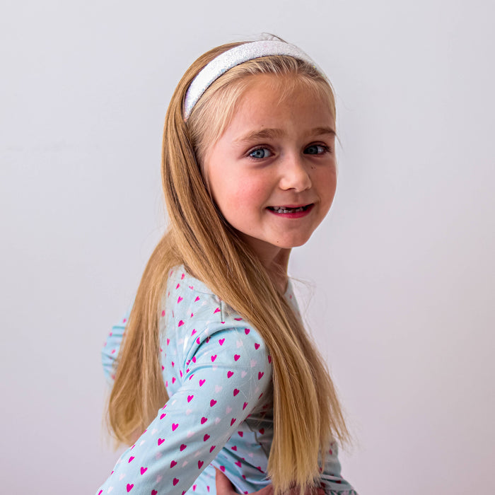 Tapered Chunky Glitter Headband, Assorted Colors