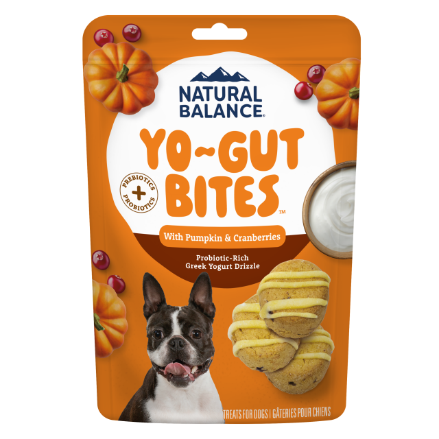 Natural Balance Yo-Gut Bites with Pumpkin & Cranberries 4.5 oz Dog Treats