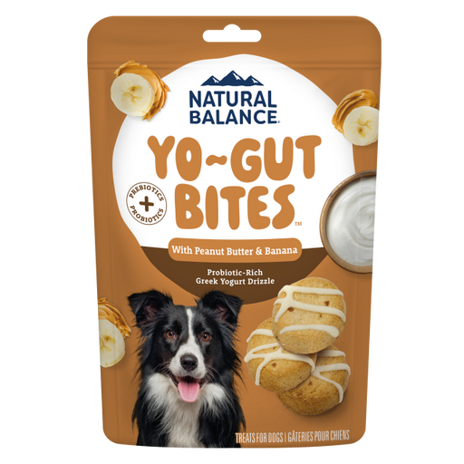 Natural Balance Yo-Gut Bites with Peanut Butter & Banana 4.5 oz Dog Treats