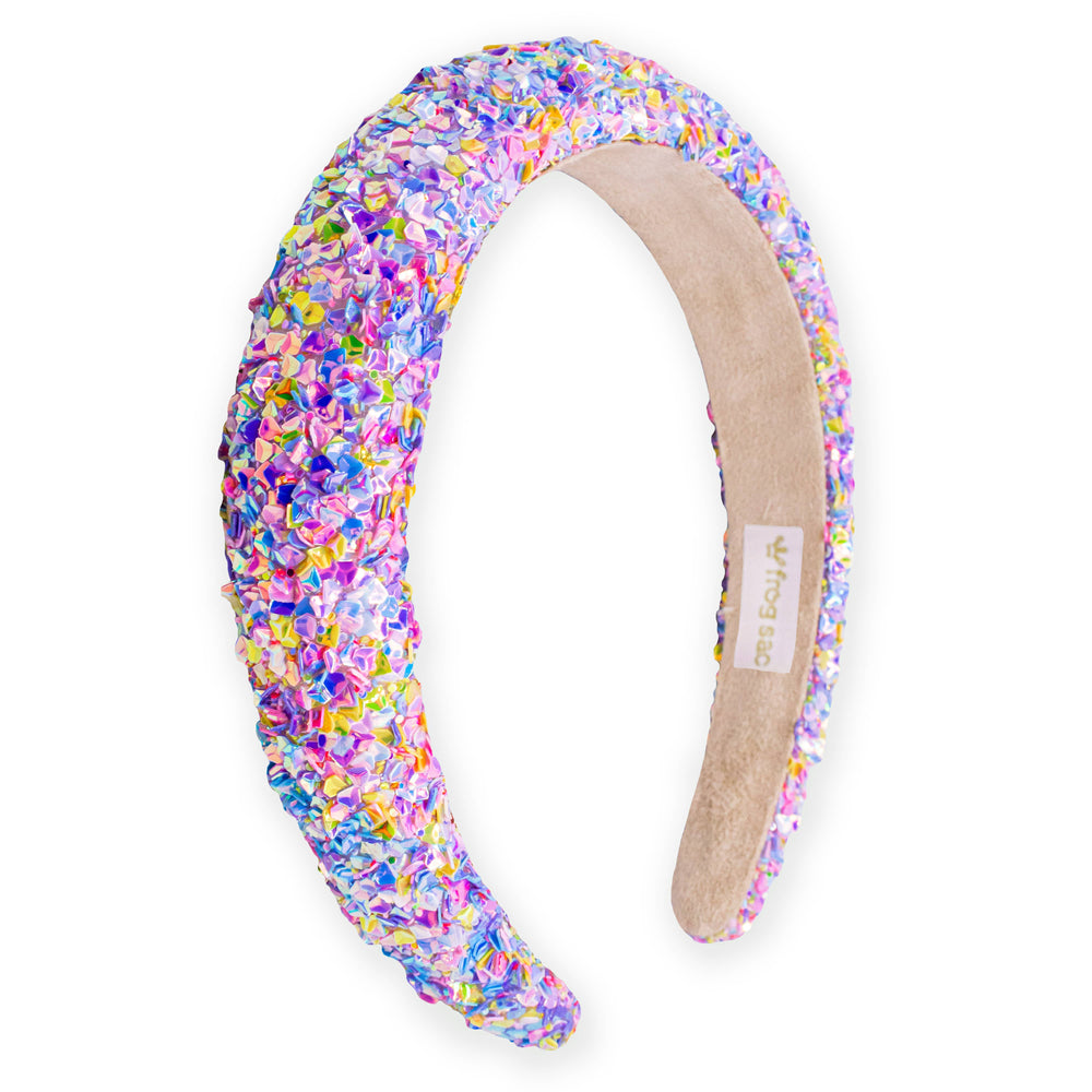 Chunky Padded Sparkly Headband, Assorted Colors