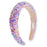 Chunky Padded Sparkly Headband, Assorted Colors