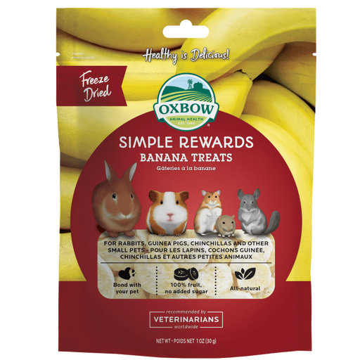 Oxbow Simple Rewards Treats - Banana 1 oz.