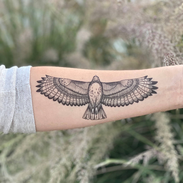 Hawk Temporary Tattoo