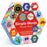 eeBoo Simple Words Hexagon Puzzle Pairs
