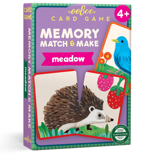 eeBoo Meadow Memory Match & Make Card Game
