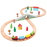 Jasey's Toy Chest 33-Piece Wooden Little Town Train Adventure Set