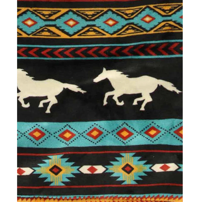 Blanket Hoodie Horse Fair Isle–Oversized Wearable Blanket