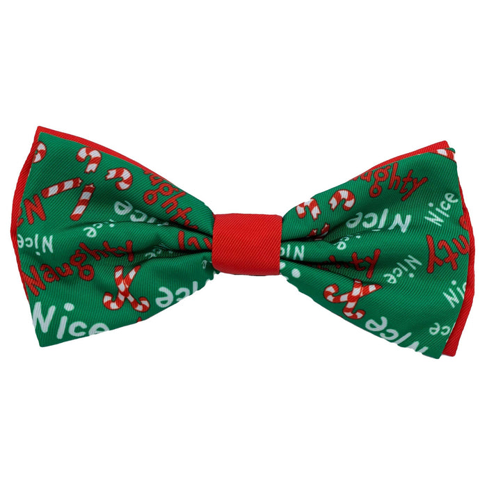 Naughty & Nice Dog & Cat Bow Tie