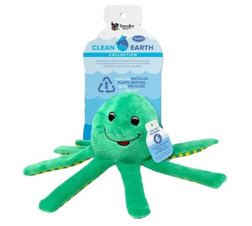 Clean Earth Recycled Plush Toy Octopus - Small