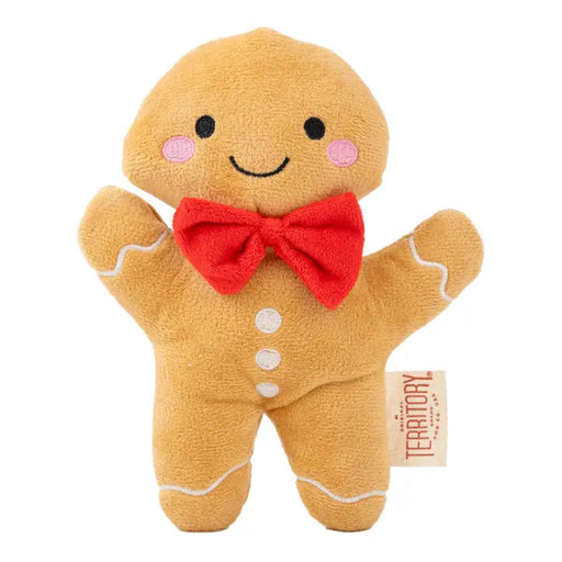 Territory Gingerbread Plush Squeaker Dog Toy