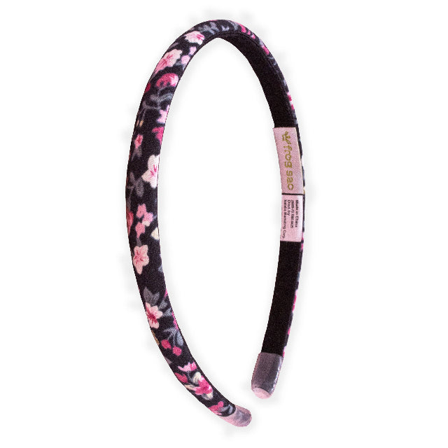 Thin Floral Headband, Assorted Colors