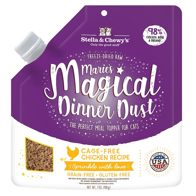 Stella & Chewy's Marie’s Magical Dinner Dust Cage-Free Chicken Cat Food Topper