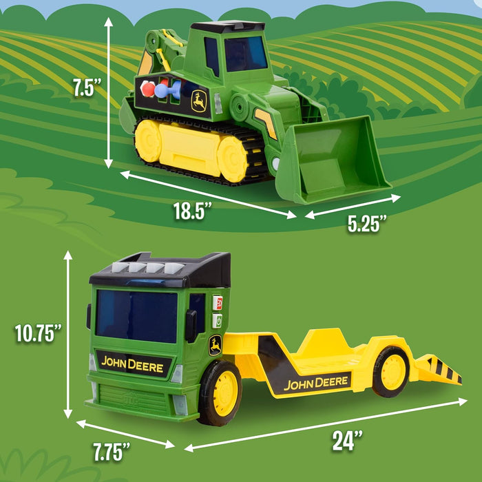 John Deere Extra Large Mega Mover 2 in 1 Motorized Truck and Backhoe