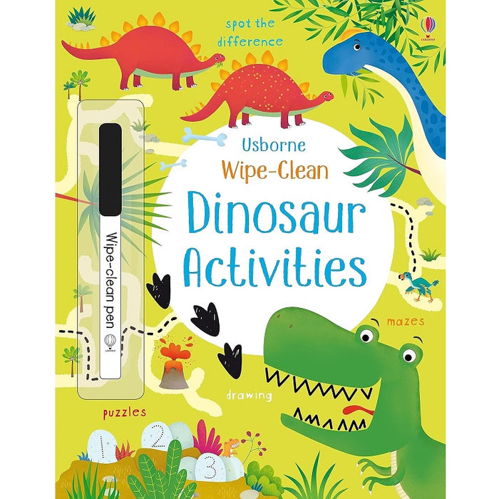 Wipe-Clean Dinosaur Activities Book, Usborne