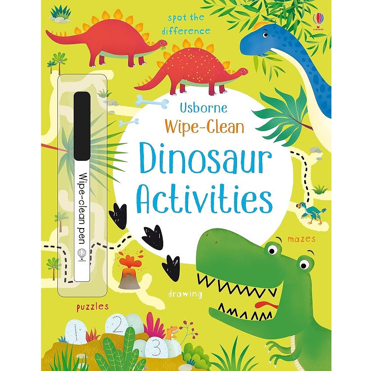 Wipe-Clean Dinosaur Activities Book, Usborne
