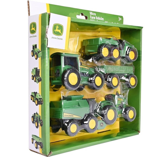 John Deere 5-Pack Micro Farm Vehicles – Moving Parts and Rolling Wheels