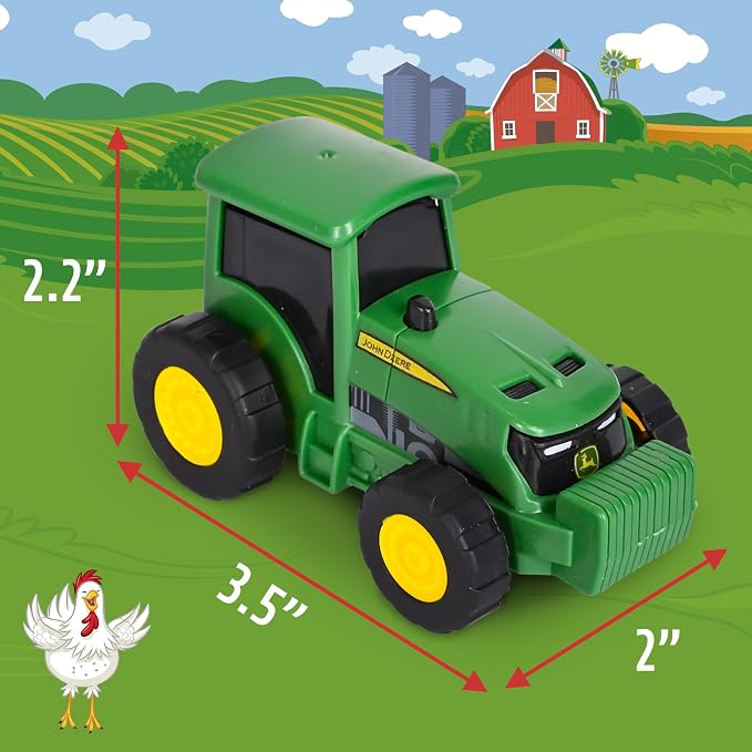 John Deere 5-Pack Micro Farm Vehicles – Moving Parts and Rolling Wheels