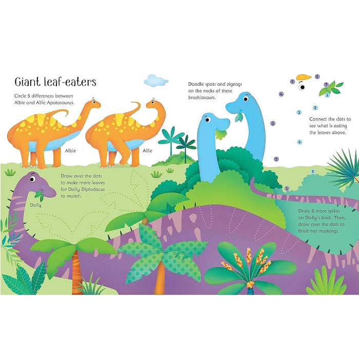 Wipe-Clean Dinosaur Activities Book, Usborne