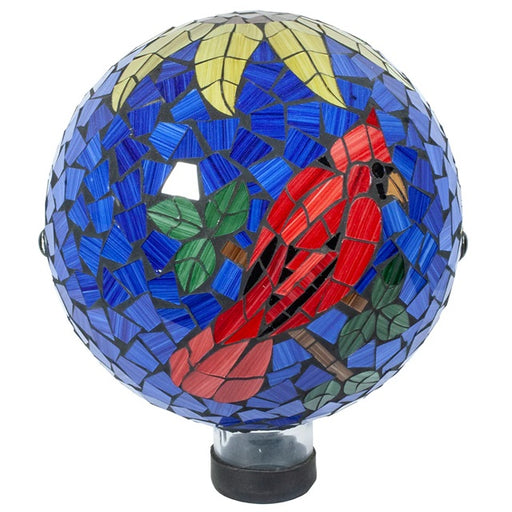 Echo Valley 10 in. Mosaic Cardinal Gazing Globe