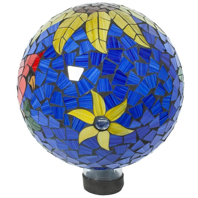 Echo Valley 10 in. Mosaic Cardinal Gazing Globe