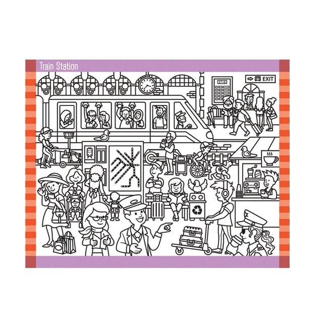 Melissa & Doug Reusable Sticker Pad - Around Town