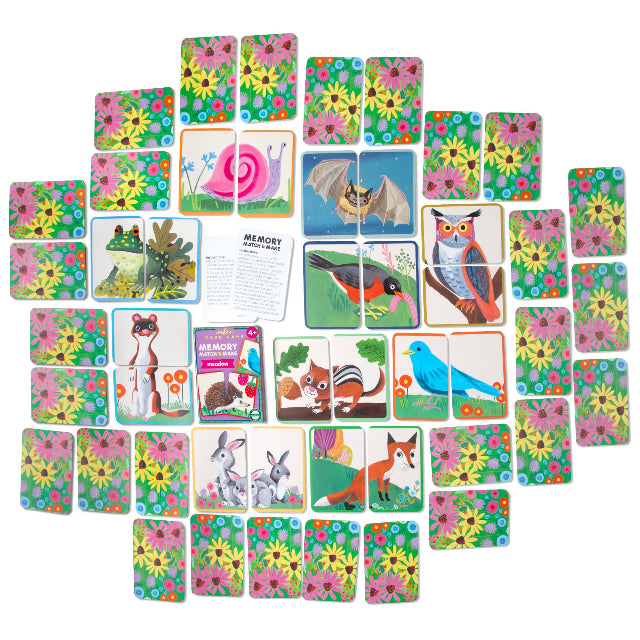 eeBoo Meadow Memory Match & Make Card Game