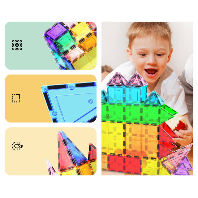 PicassoTiles 101pc Magnetic Tile Building Set