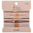 K'lani "Breathe" Lotus Flower Earthy Tones Hair Tie Bracelets