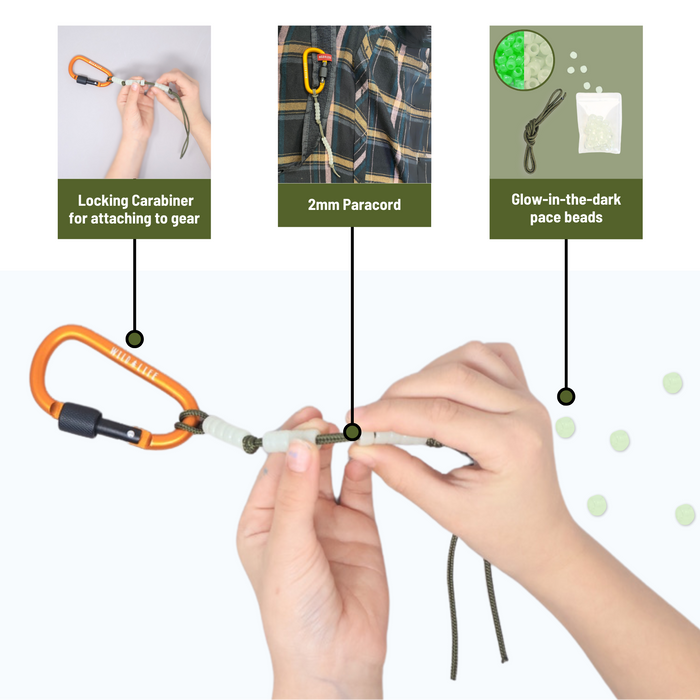 DIY Ranger Beads Paracord Pace Counter Kit