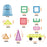 PicassoTiles 61pc Magnetic Tile Building Set with Bag