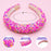 Chunky Puffy Sprinkles Headband, Light Blue
