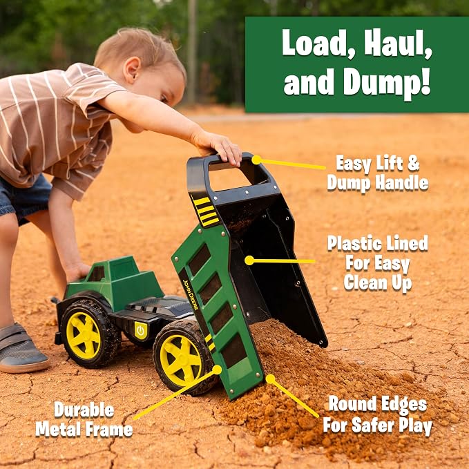 John Deere 16" Steel Toy Dump Truck