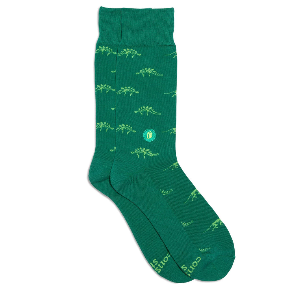 Socks that Give Books  (Green Dinosaurs)