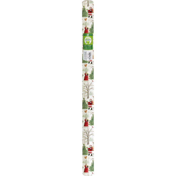 Woodland Wonder Jumbo Holiday Gift Wrap Roll 10' x 30"