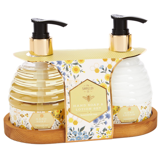 The Simple Joy Co. Honeysuckle Rose Hand Soap & Lotion Set