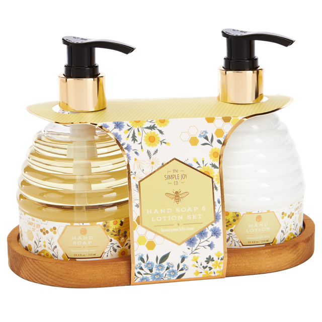 The Simple Joy Co. Honeysuckle Rose Hand Soap & Lotion Set