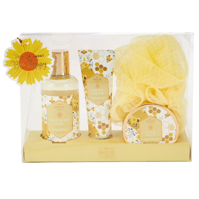 The Simple Joy Co. 4 Piece Bath Gift Set
