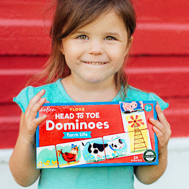 eeBoo Little Farm Head to Toe Dominoes