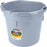 Bucket 20 Qt Poly Flat Back Gray