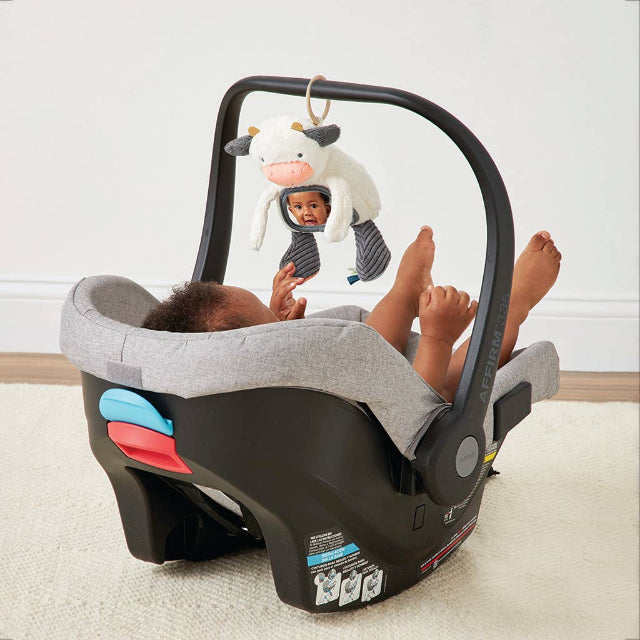 Carmen The Cow Itzy Bitzy Mirror Travel + Tummy Time Toy
