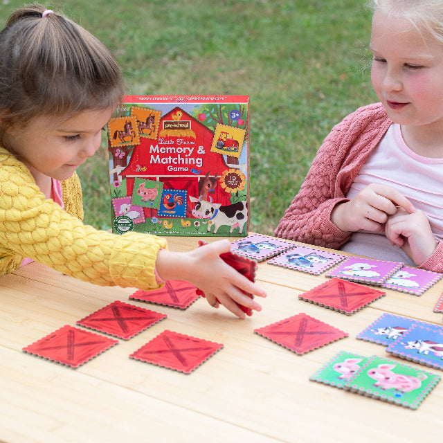 eeBoo Little Farm Pre-School Memory & Matching Game