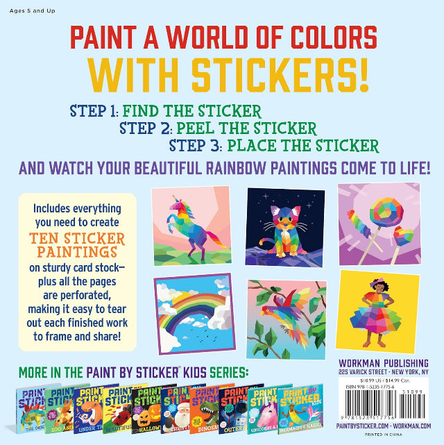 Paint by Sticker Kids: Rainbows Everywhere!