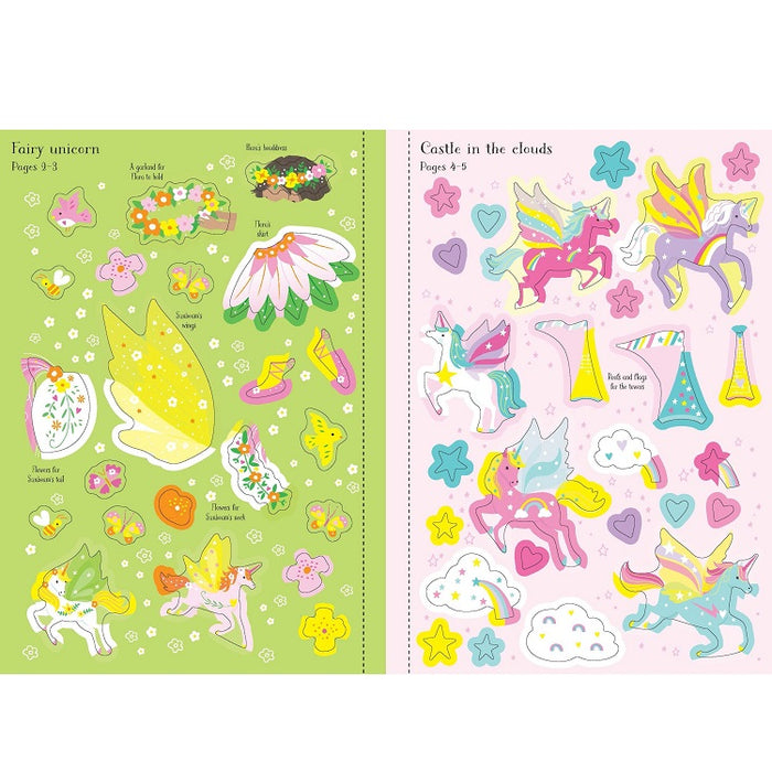 Little Sticker Dolly Dressing Unicorns Sticker Book, Usborne