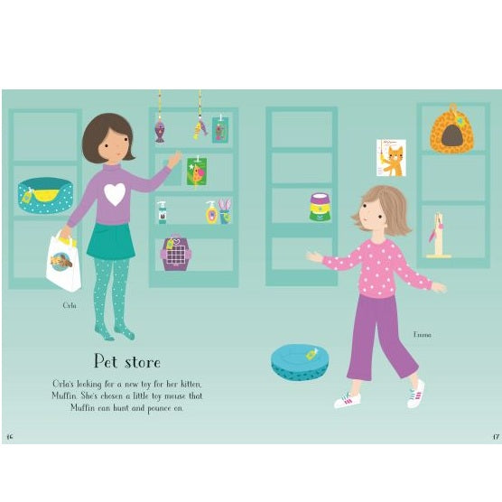 Little Sticker Dolly Dressing Kittens Sticker Book, Usborne