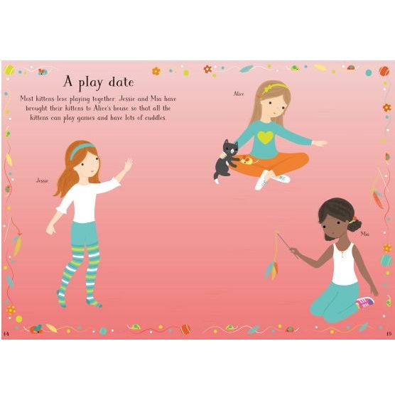 Little Sticker Dolly Dressing Kittens Sticker Book, Usborne